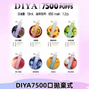 DIYA叮啞7500口拋棄式可充電大容量一次性電子煙