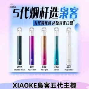 梟客五代主機XIAOKE可發光式電子煙霧化煙桿|兼容五代 六代煙彈